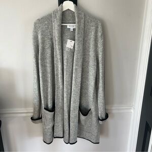 Elle Heather Gray Knit Cardigan